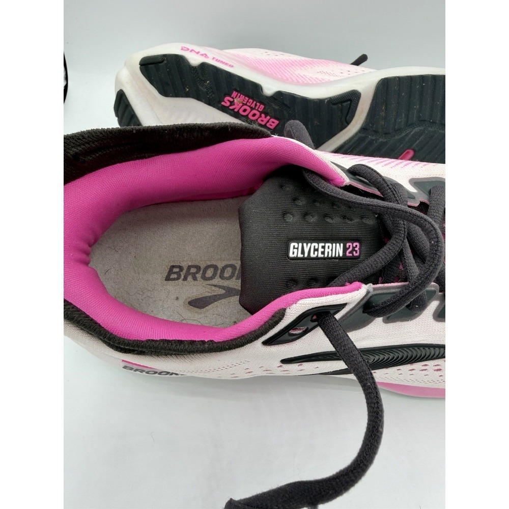 Brooks Glycerin 23 GTS Pink Black Running Shoes Women's Size 9.5 Athletic - Picture 6 of 9